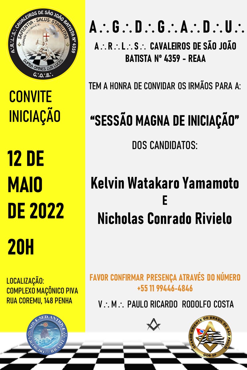 Sessão Magna de Iniciação