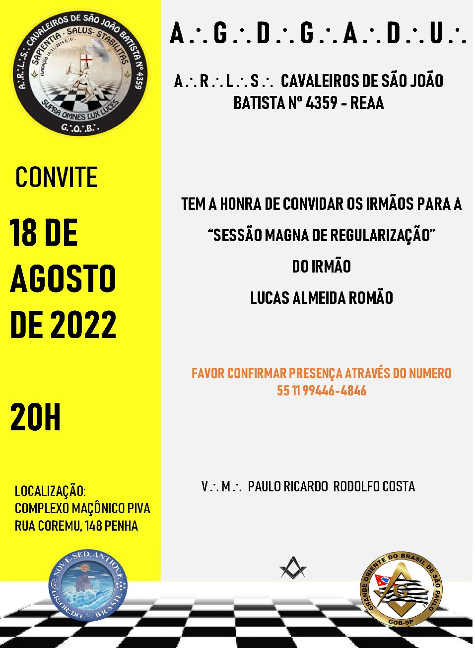 SESSÃO MAGNA DE REGULARIZAÇÃO