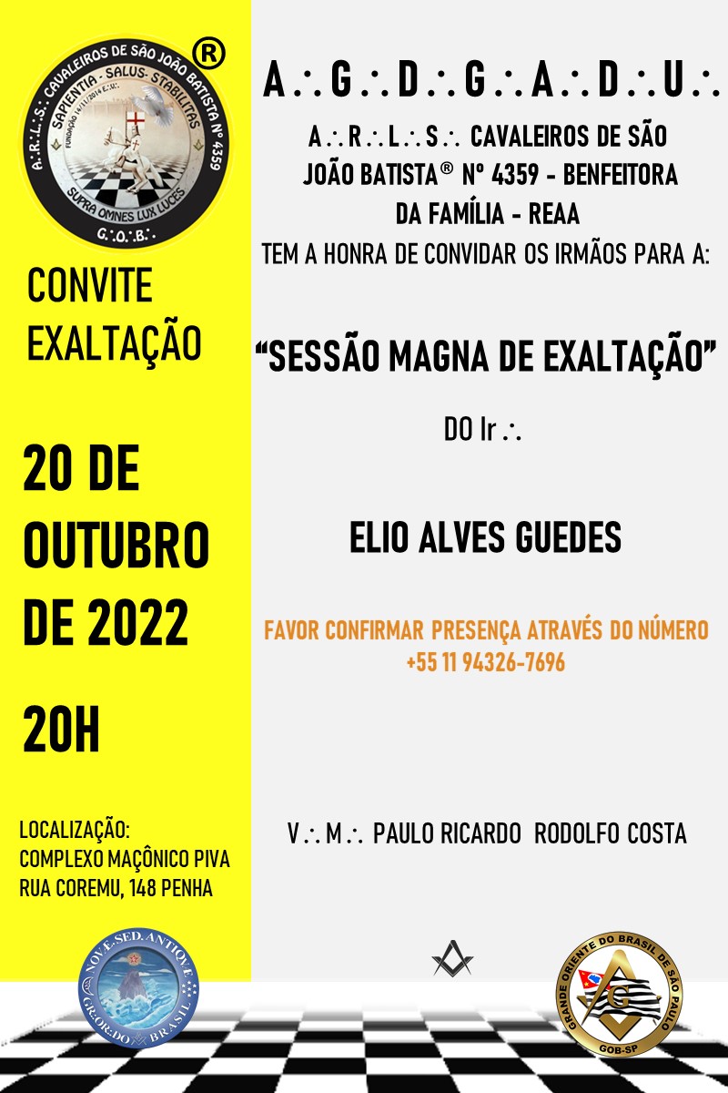 Sessão Magna de Exaltação