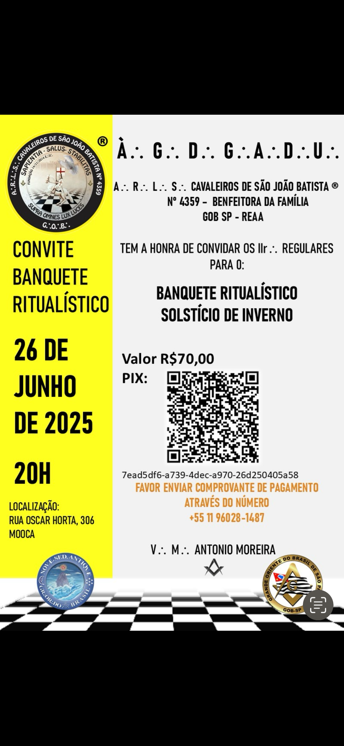 Banquete Ritualístico – Solstício de Inverno